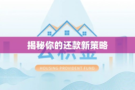 迁安市揭秘你的还款新策略