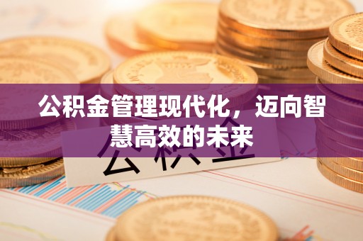 迁安市公积金管理现代化，迈向智慧高效的未来