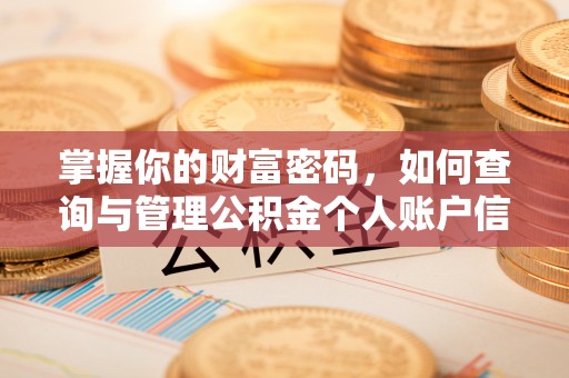 迁安市掌握你的财富密码，如何查询与管理公积金个人账户信息
